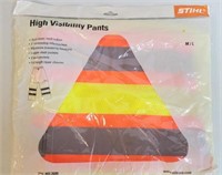 STIHL High Visibilty Pants Safety Size M/L NEW
