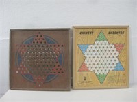 Vtg Two Game Boards Largest 16"x 16"