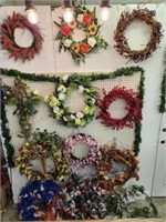 Estate Lot of Decorative Wreaths