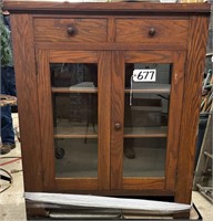 41x48.5x14 Oak Built In Cabinet
