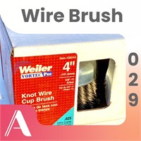 New in box 4” Weiler Vortec Knot Wire Cup Brush