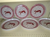 Set of 6 Crawfish Platters