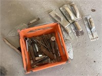 Masonry tools and large chisels