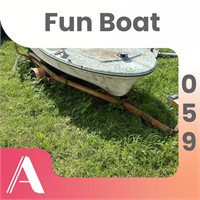 Vintage Arkansas Traveler Boat and Trailer