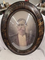 Antique Beveled Framed Photo of Man