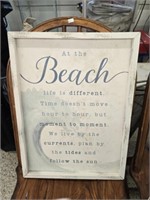 Wooden Decorative Beach Sign
