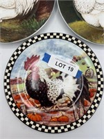 3 Decorative Roaster Plates