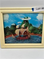 Walt Disney Capt Hook ship 3D picture