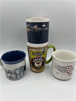 Lot of 4 Coffee Mugs