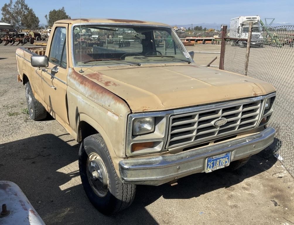 (DMV) 1983 FORD F-250 Pick-Up, 4wd