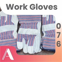 3 Pairs Red/Blue Work Gloves