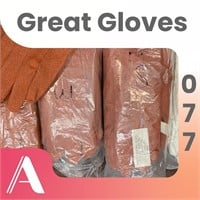 Red (36 pair) and White (6 pair) Poly gloves