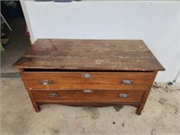 Two drawer wooden dresser
