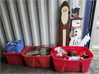 Estate Lot of Miscellaneous Christmas Decor