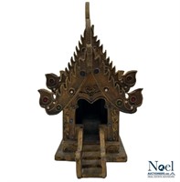 Handmade Wooden Thai Spirit House