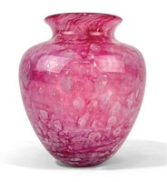 Steuben Cluthra Pink Vase