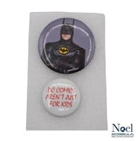 DC Comics INC 1989 Batman Pin w/ Additional Pin