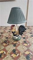 Rooster lamp works
