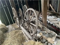 Vintage 1800’s wagon running gears