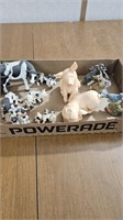 Cow and animal figurines