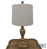 Portres Rustic Resin Retro Beige Table Lamp