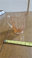 Depression glass pitcher