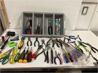 Tray full of tools.