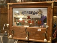 Vintage Younger India Pale Ale Mirrored Coat Rack