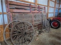 High wooden wheel bundle rack, extended width