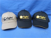 3 Wright Adj. Ball Caps