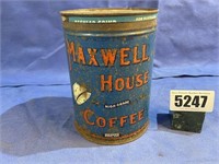 Antique Metal Maxwell House Coffee Can