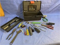 Pliers, Screwdrivers,  Crescent Wrench, Tape