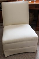 White Slipper Chair