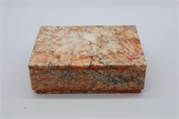 Polished Stone Lidded Trinket Box