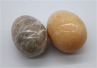 2pc Polished Stone Eggs