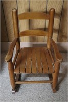 Wood Doll Rocking Chair