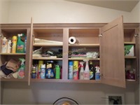 Contents of Cabinet Above Washer & Dryer