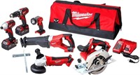 MILWAUKEE M18 CORDLESS 6-TOOL COMBO KIT