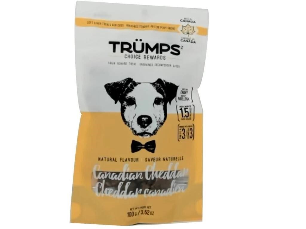 *3PC LOT*100g TRUMPS CANADIAN CHEDDAR DOG TREATS