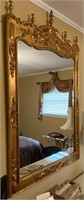 Antique Gold Gilded Wooden Mirror