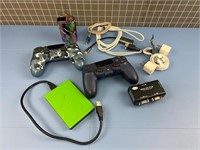 PLAYSTATION CONTROLLERS, XBOX HARD DRIVE & MORE