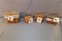 4 Longaberger Baskets