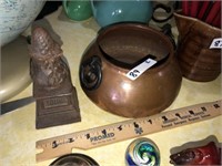 Copper Pot & Cast Iron Finnial