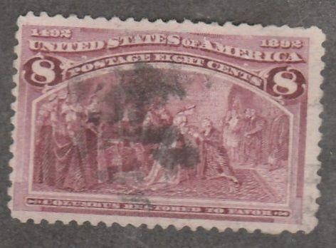 1892 Columbian Exposition 8c Scott # 236