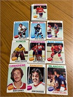 1975 Topps NHL multi-card set