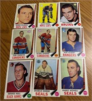 1969 Topps NHL 9-card set