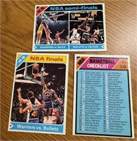 1974-75 Topps NBA Playoff card set+ Checklist