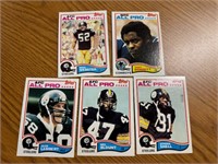 1982 Topps NFL ALL-PRO 5 card set