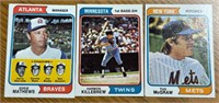 1974 Topps MLB Stars-Killebrew, Matthews+McGraw