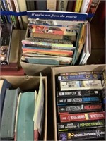 3 boxes of books
Some children books
And novels